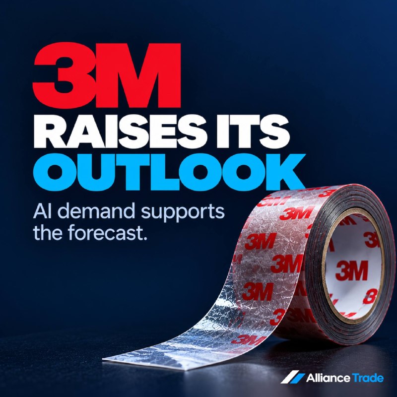 3M raises its outlook.